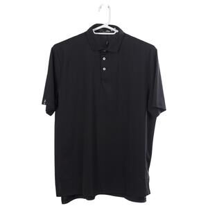 NWT RLX Ralph Lauren Performance Polo Shirt L Black Short Sleeve Classic Fit
